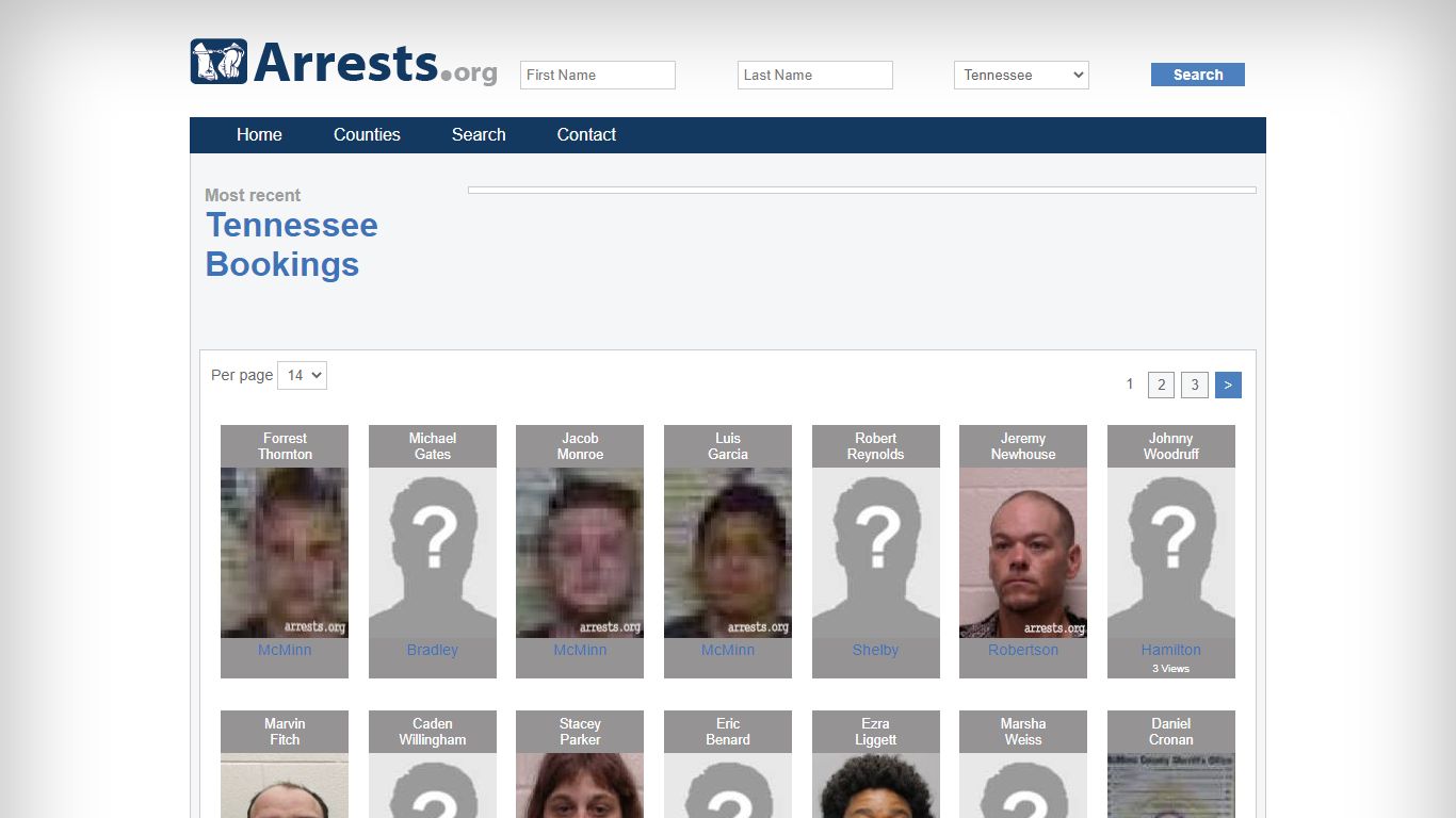 Tennessee Arrests and Inmate Search